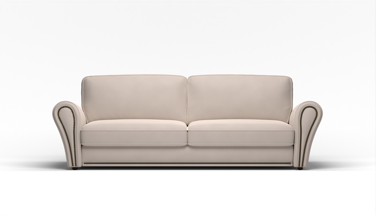 Прямой диван Виктория 2 подушки в Саратове - изображение 1