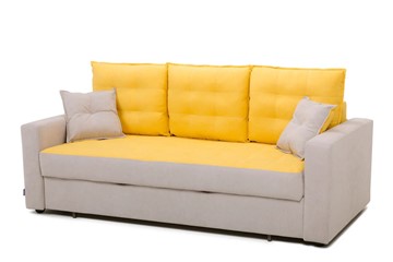 Прямой диван Рио 3 с двумя декоративными подушками в Саратове