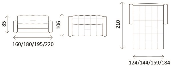 Прямой диван Вега 1600 в Энгельсе - изображение 3