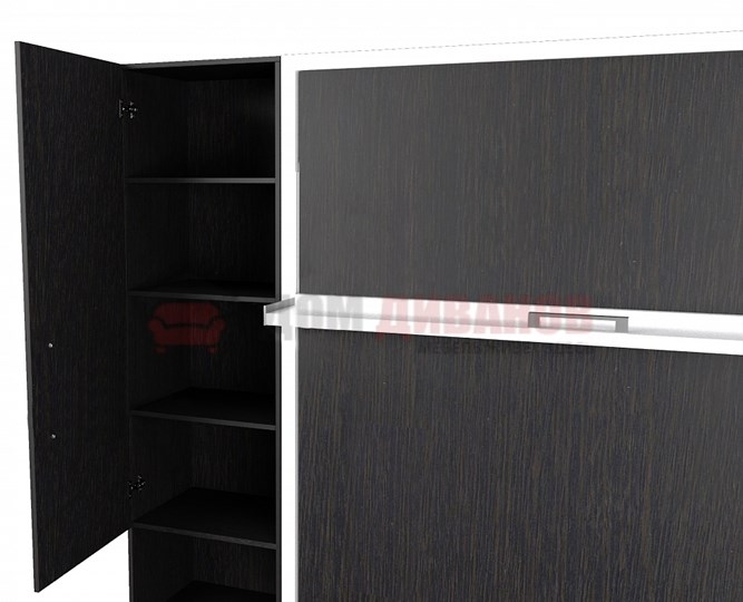 Диван Кровать-трансформер Smart (КД 1400+ШП+Пуф), шкаф правый, левый подлокотник в Саратове - изображение 3