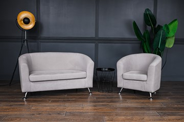 Комплект мебели Брамс  цвет бежевый диван 2Д + кресло в Энгельсе