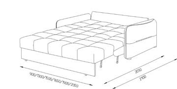 Прямой диван Токио 2 130 (ППУ) в Энгельсе - предосмотр 8