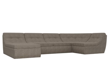 Большой модульный диван Холидей, Корфу 03 (рогожка) в Саратове