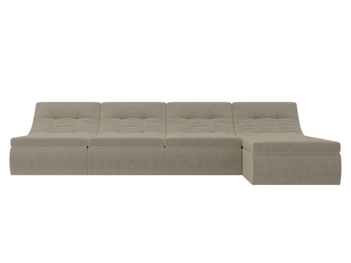 Модульный раскладной диван Холидей, Бежевый (микровельвет) в Саратове - изображение 5