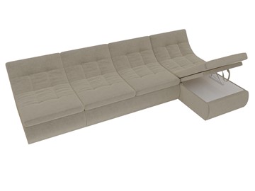 Модульный раскладной диван Холидей, Бежевый (микровельвет) в Энгельсе - предосмотр 7