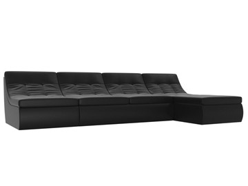 Модульный раскладной диван Холидей, Черный (экокожа) в Энгельсе