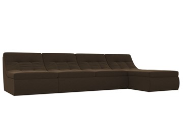 Модульный раскладной диван Холидей, Коричневый (микровельвет) в Энгельсе