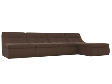 Модульный раскладной диван Холидей, Коричневый (рогожка) в Энгельсе