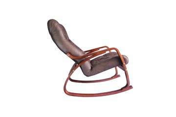 Кресло-качалка Гранд, замша шоколад в Саратове - предосмотр 1