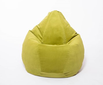 Кресло-мешок Груша малое, велюр однотон, травянное в Энгельсе - предосмотр 1