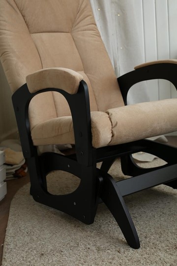 Кресло-качалка Леон маятниковая, ткань AMIGo песок 29-Т-П в Саратове - изображение 8