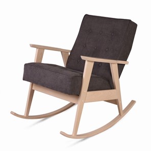 Кресло-качалка Ретро (беленый дуб / 05 - коричневый) в Саратове