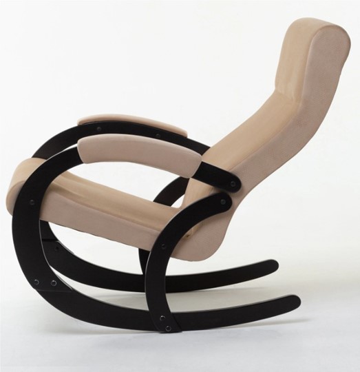Кресло-качалка в гостиную Корсика, ткань Amigo Beige 34-Т-AB в Энгельсе - изображение 1