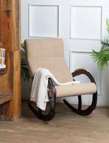 Кресло-качалка в гостиную Корсика, ткань Amigo Beige 34-Т-AB в Саратове - предосмотр 7