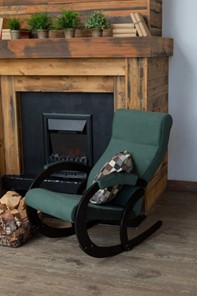 Кресло-качалка Корсика, ткань Amigo Green 34-Т-AG в Энгельсе - предосмотр 7