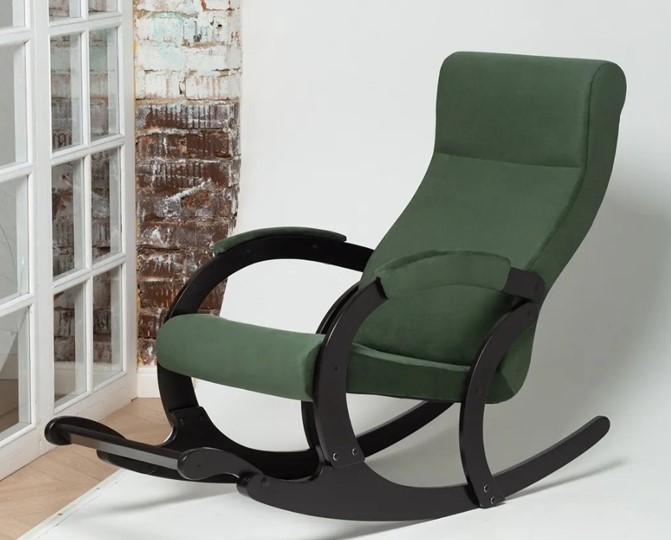 Кресло-качалка в гостиную Марсель, ткань Amigo Green 33-Т-AG в Энгельсе - изображение 3