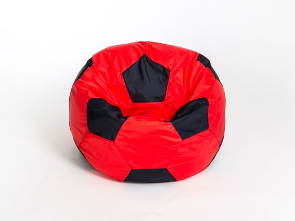 Кресло-мешок Мяч большой, красно-черный в Саратове - изображение