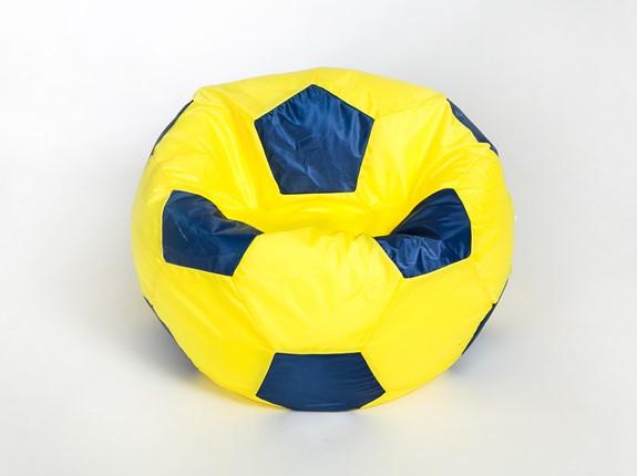 Кресло-мешок Мяч малый, желто-синий в Саратове - изображение