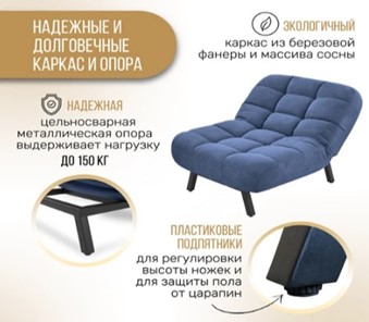 Кресло-кровать Абри опора металл (синий) в Саратове - предосмотр 10