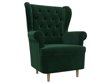 Кресло Торин Люкс, Зеленый (Велюр) в Саратове
