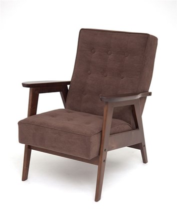 Кресло Ретро (темный тон / RS32 - коричневый) в Саратове - изображение