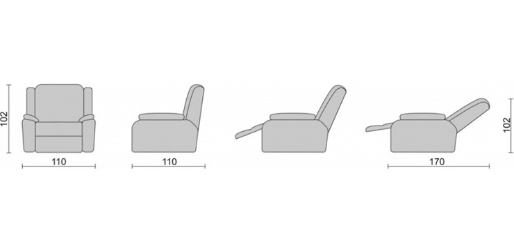 Кресло-трансформер Recliner (электро) в Саратове - изображение 3