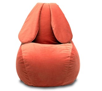 Кресло-мешок Зайка (длинные уши), оранжевый в Саратове