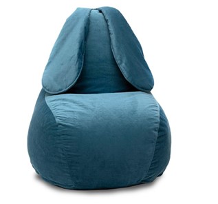 Кресло-мешок Зайка (длинные уши), синий в Саратове