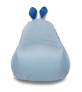 Кресло-мешок Зайка (короткие уши), голубой в Энгельсе
