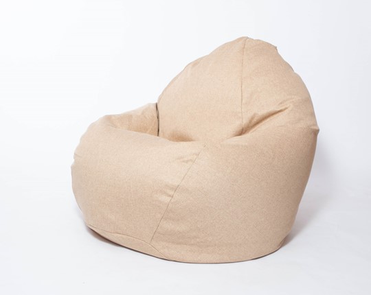 Кресло-мешок Макси, рогожка, 150х100, песочное в Саратове - изображение