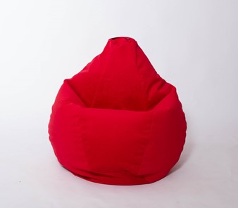 Кресло-мешок Груша большое, велюр однотон, красное в Саратове - предосмотр 2