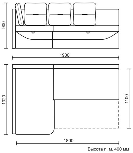 Угловой кухонный диван Яшма 1 ДУ в Энгельсе - изображение 8