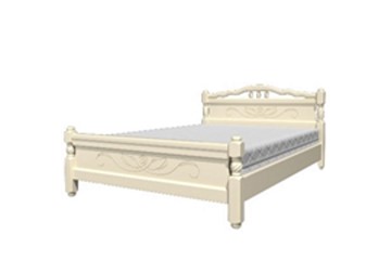 Кровать полутороспальная Карина-5 (Слоновая кость) 140х200 в Саратове