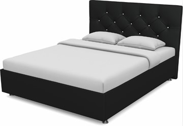 Кровать 1.5-спальная Моника 1400 с основанием (Nitro Black) в Энгельсе