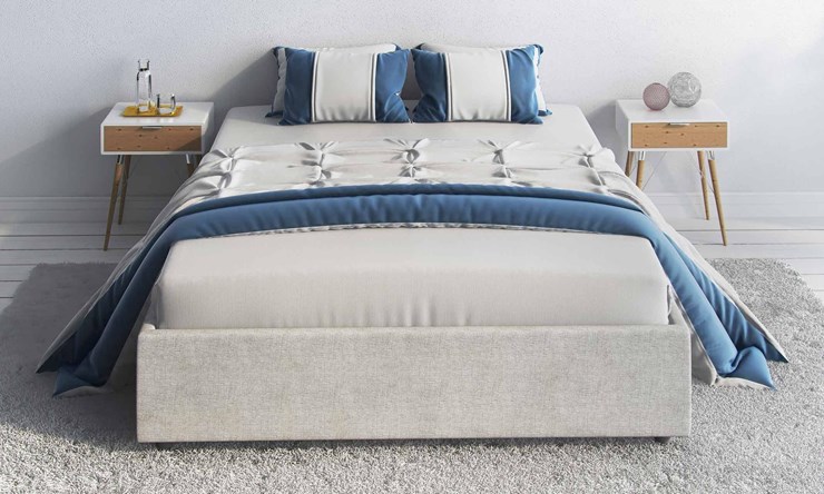 Спальная кровать Scandinavia 200х200 с основанием в Саратове - изображение 1