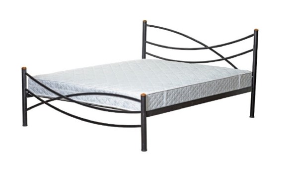 Кровать спальная Волна, 160х190, черная в Энгельсе - изображение