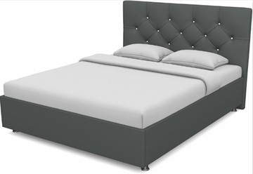 Спальная кровать Моника 1400 с основанием (Nitro Grey) в Энгельсе