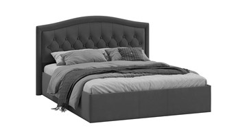 Спальная кровать Адель тип 1 (Велюр Графит) в Энгельсе