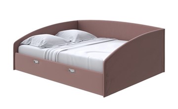 Двуспальная кровать Bono 180х200, Экокожа (Молочный шоколад) в Саратове
