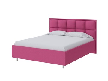 Кровать двуспальная Chessy 160х200, Рогожка (Savana Berry (фиолетовый)) в Саратове