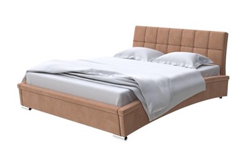 Кровать спальная Corso-1L 160x200, Микровелюр (Manhattan Брауни) в Саратове