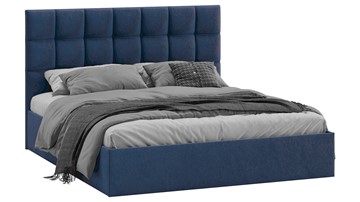 2-спальная кровать Эмбер тип 1 (Микровелюр Wellmart Blue) в Энгельсе