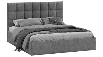 2-спальная кровать Эмбер тип 1 (Микровелюр Wellmart Silver) в Саратове