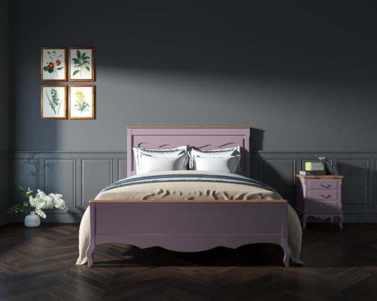 Двуспальная кровать Leontina (ST9341/16L) Лавандовый в Саратове - изображение
