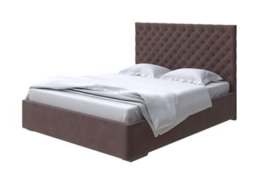 Спальная кровать Modena 140x200, Микровелюр (Manhattan Лесной каштан) в Энгельсе