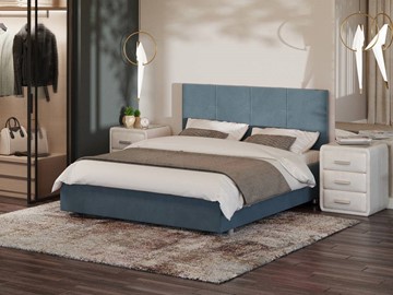 Кровать спальная Neo 180х200, Велюр (Monopoly Прованский синий (792)) в Энгельсе