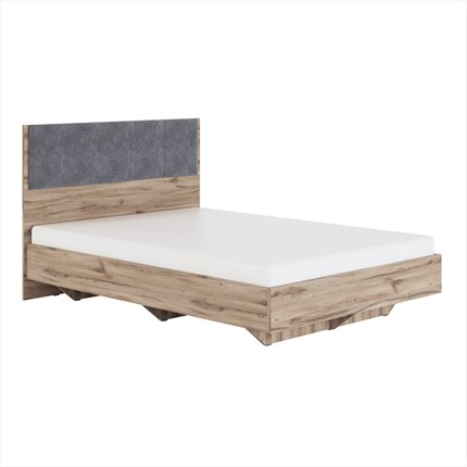 Кровать 2-спальная Николь (мод.1.5) 1,8 серый текстиль, с ортопедическим основанием в Саратове - изображение
