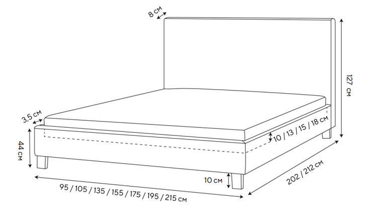Кровать в спальню Routa 200х200, Велюр (Monopoly Мятный лёд (670)) в Саратове - изображение 1