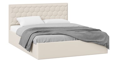 Кровать 2-спальная с подъемным механизмом Порто (Велюр Confetti Cream) без заглушины в Энгельсе