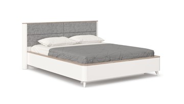 Кровать двуспальная Стефания 1600 с кроватным основанием ЛД 413.150, Дуб Маувелла PR/Белый в Энгельсе